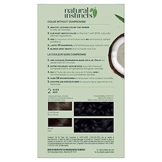 Foto 2 | Clairol Natural Instincts Tinte Semipermanente Para El Cabello, 2 Colores De Cabello Negro, 1 Conteo - Venta Internac
