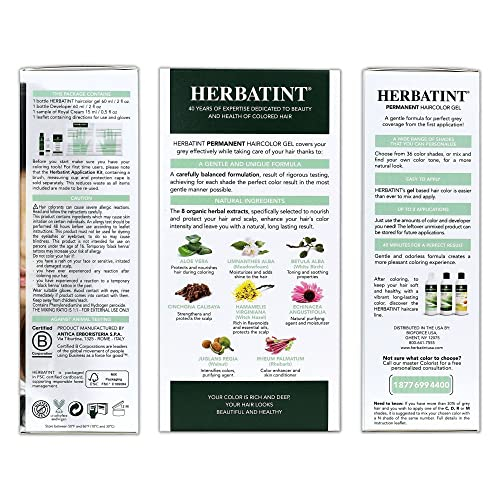 Foto 2 | Gel Para Teñir El Cabello Herbatint 1n Black 135 Ml Sin Alcohol, Vegano - Venta Internacional.