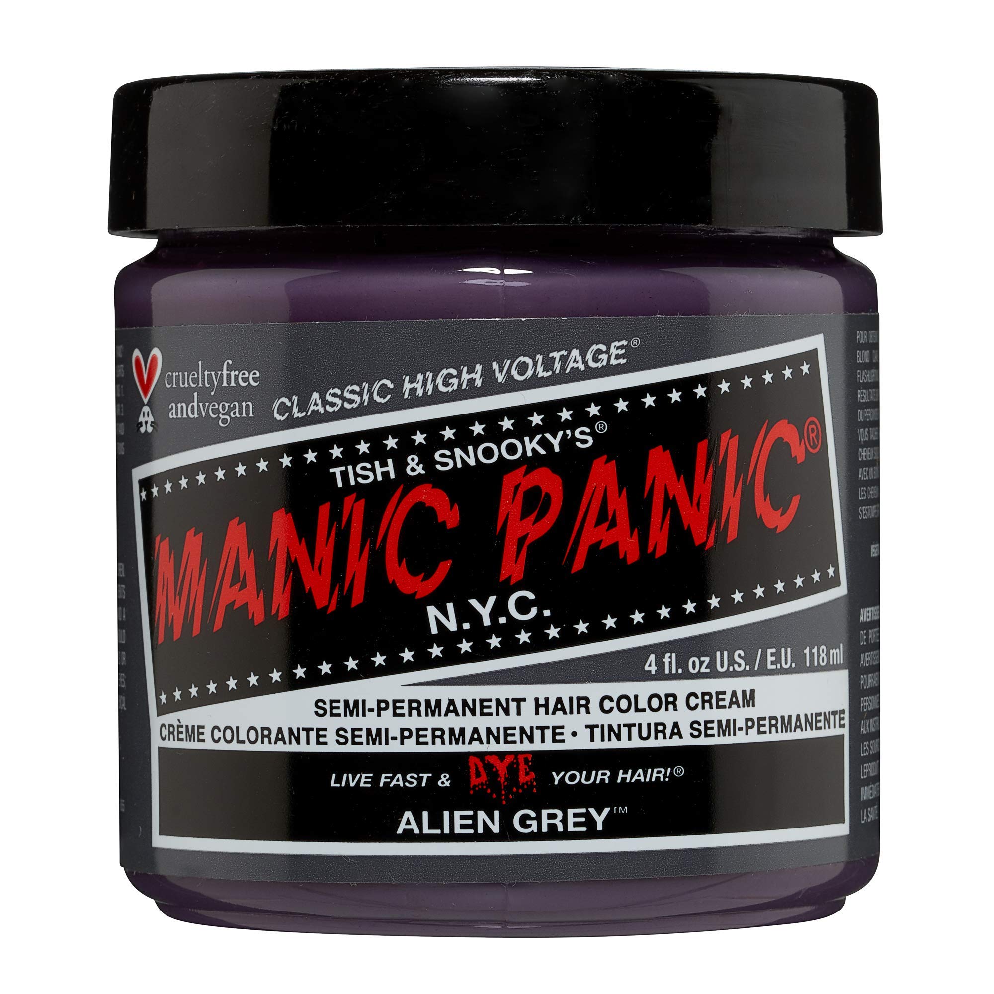 Foto 2 pulgar | Tinte Para El Cabello Manic Panic Alien Grey Classic High Voltage - Venta Internacional.