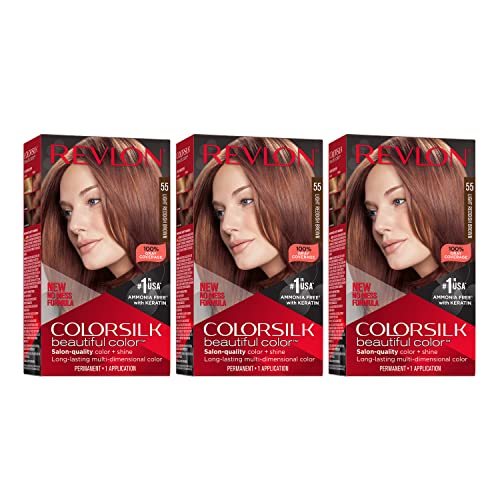Foto 2 pulgar | Color De Pelo Revlon Colorsilk Beautiful 055 Cejas Rojizas Claras - Venta Internacional.