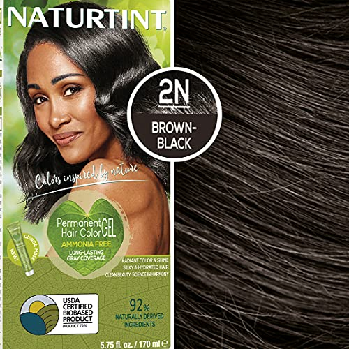 Tinte De Pelo Naturtint Permanent 2n, Marrón Y Negro, Sin Amoniaco - Venta Internacional.