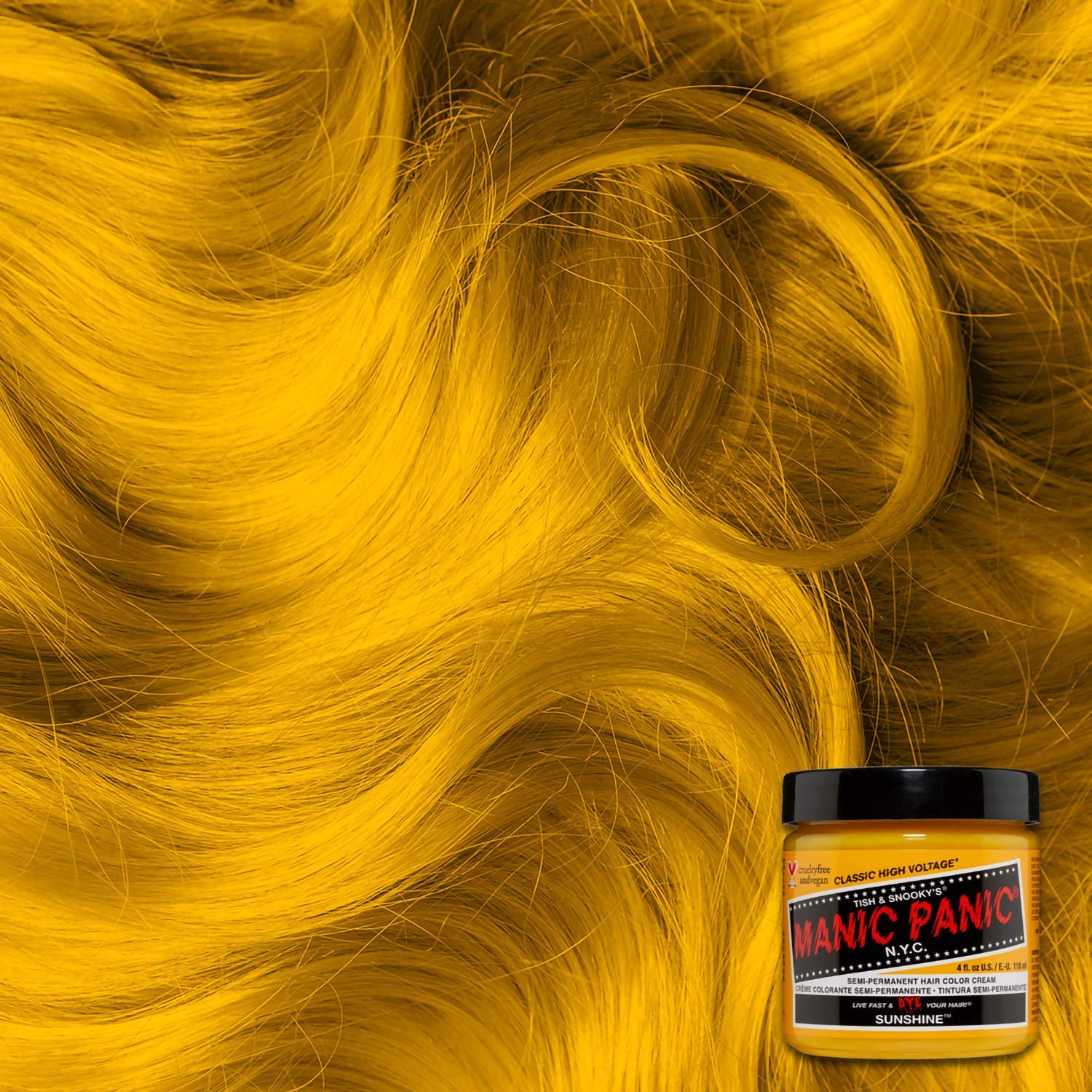 Foto 6 pulgar | Tinte Para El Cabello Manic Panic Sunshine Yellow Classic High Voltage - Venta Internacional.