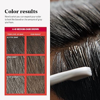 Foto 6 | Tinte Para El Cabello Solo Para Hombres, Fácil De Peinar, Color Marrón Oscuro Medio - Venta Internacional.