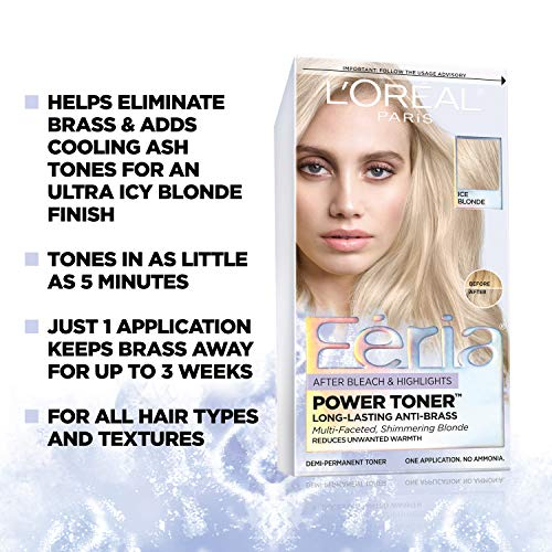 Foto 3 pulgar | Tónico Para El Cabello L'oreal Paris Feria Anti Brass Power Ice Blonde - Venta Internacional.