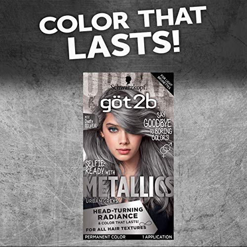 Foto 4 pulgar | Tinte De Pelo Schwarzkopf Got2b Metallic M72 Dusty Silver - Venta Internacional.