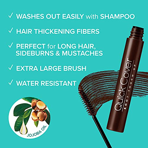 Foto 4 pulgar | Hair Touch Up Kiss Quick Cover, Marrón Oscuro, 7 G Con Aceite De Jojoba - Venta Internacional.