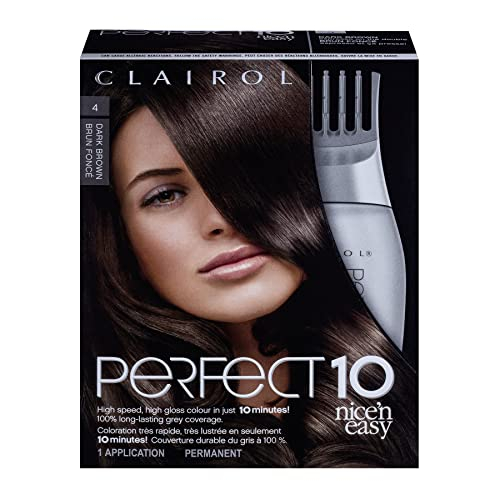 Foto 2 pulgar | Tinte Para El Cabello Clairol Nice'n Easy Perfect 10, Marrón Oscuro, Paquete De 1 - Venta Internacional.