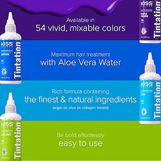 Foto 4 | Tratamiento De Coloración Capilar Kiss Tintation Semipermanente 148 Ml - Venta Internacional.