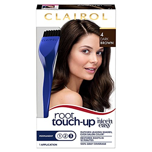 Foto 2 pulgar | Tinte Para El Cabello Clairol Root Touch-up Nice'n Easy 4 Castaño Oscuro 30 Ml - Venta Internacional.