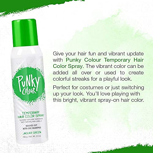 Foto 5 pulgar | Spray Para Teñir El Cabello Punky Jaguar Green, 100 Ml, Temporal - Venta Internacional.