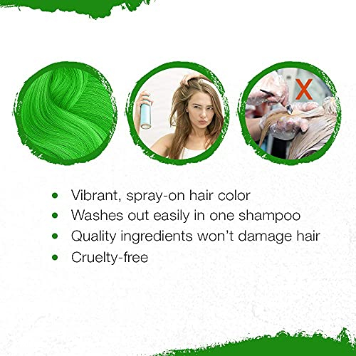 Foto 6 pulgar | Spray Para Teñir El Cabello Punky Jaguar Green, 100 Ml, Temporal - Venta Internacional.