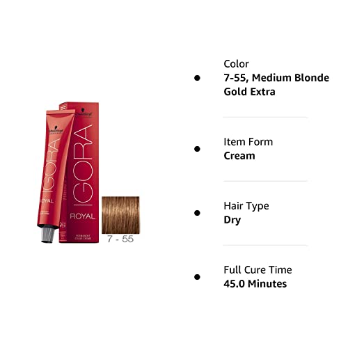 Foto 6 pulgar | Tinte De Cabello Schwarzkopf Professional Igora Royal, 7-55, - Venta Internacional.