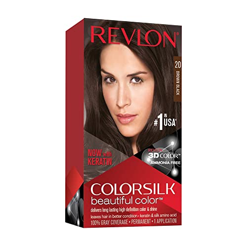 Foto 2 pulgar | Color De Pelo Revlon Colorsilk 20, Marrón Y Negro, Paquete De 1 - Venta Internacional.