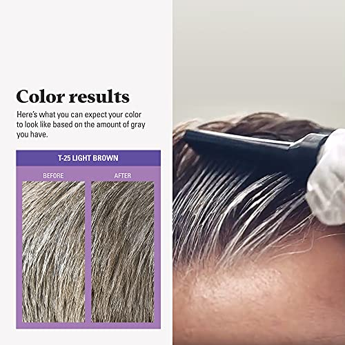 Foto 7 pulgar | Kit De Coloración De Cabello Solo Para Hombres Touch Of Grey Light Brown - Venta Internacional.