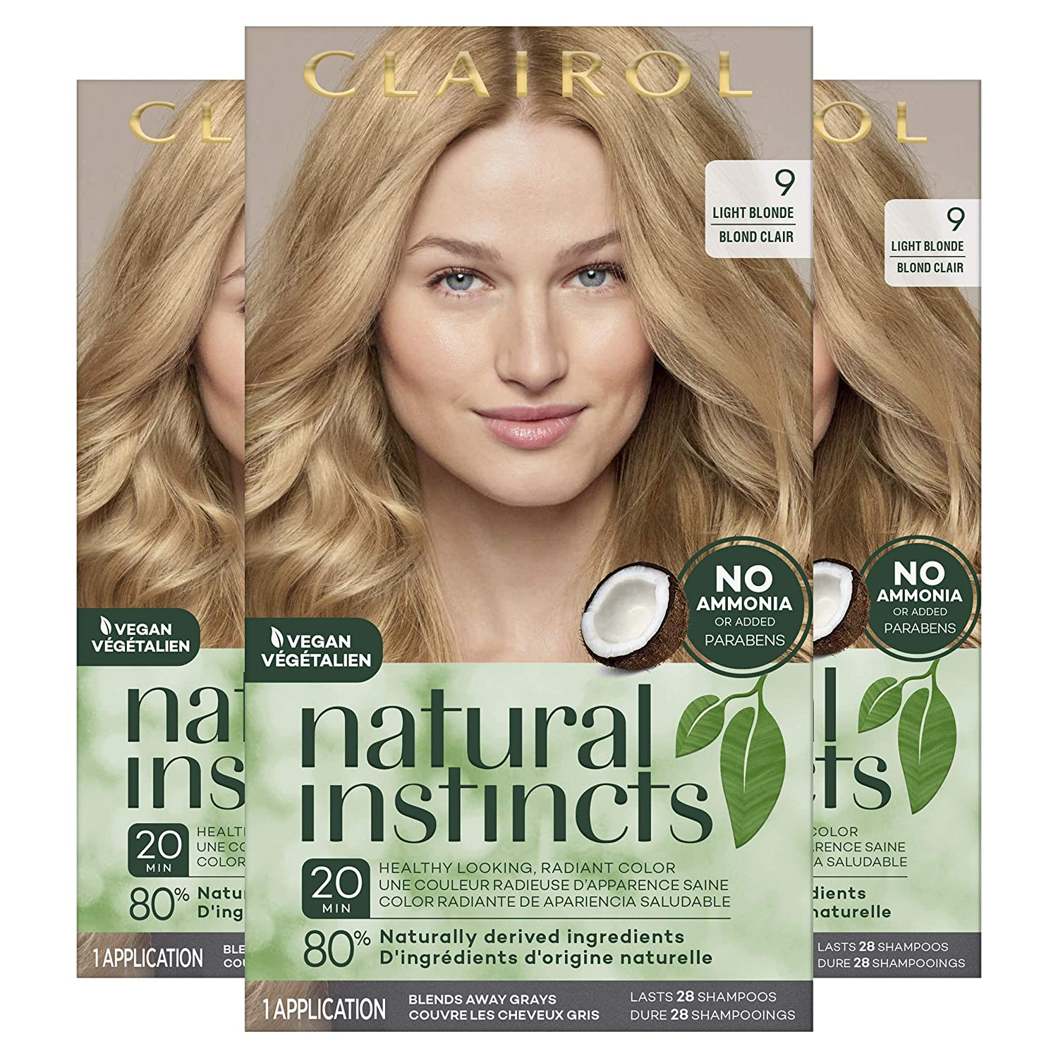 Tinte Para El Cabello Clairol Natural Instincts Semipermanente 9 Light Bl - Venta Internacional.