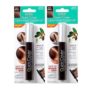 Foto 1 | Brocha De Retoque Para Cabello Kiss Colors Quick Cover, Marrón Oscuro Bgc02 - Venta Internacional.