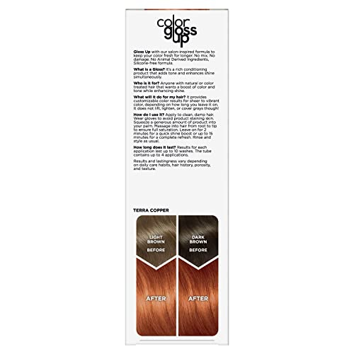 Foto 3 pulgar | Tinte Para El Cabello Clairol Color Gloss Up Terra Copper, Paquete De 1 - Venta Internacional.