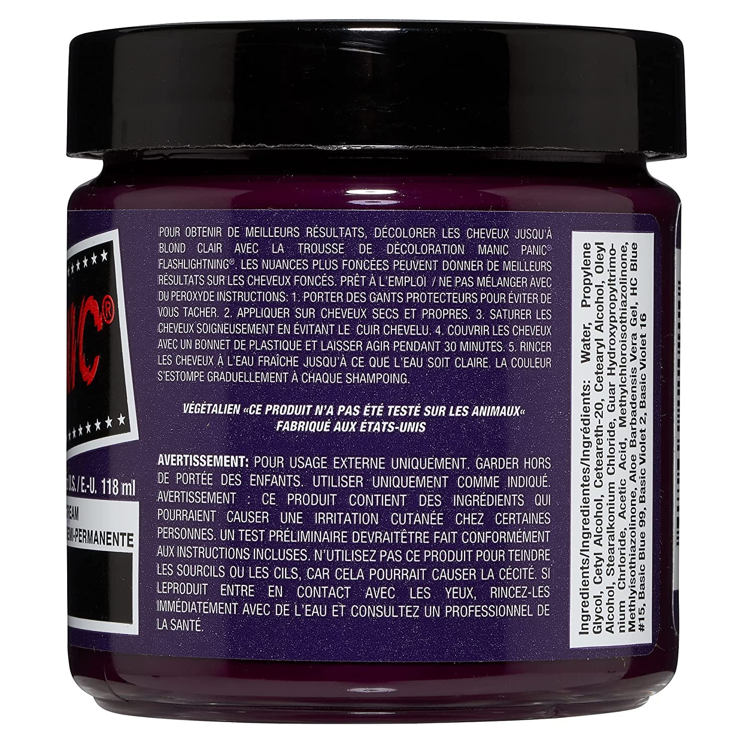 Foto 4 pulgar | Tinte Para El Cabello Manic Panic Plum Passion Classic High Voltage, Paquete De 3 - Venta Internacional.