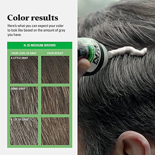 Foto 7 pulgar | Champú Para Teñir El Cabello Solo Para Hombres, Marrón Mediano, H-35, Paquete De 3 - Venta Internacional.