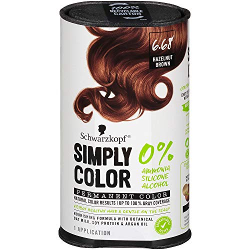 Tinte De Pelo Schwarzkopf Simply Color 6.68 Castaño Avellana - Venta Internacional.