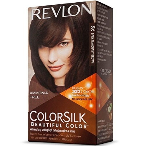 Foto 2 pulgar | Color De Pelo Revlon Colorsilk Marrón Caoba Oscuro 1 Unidad - Venta Internacional.