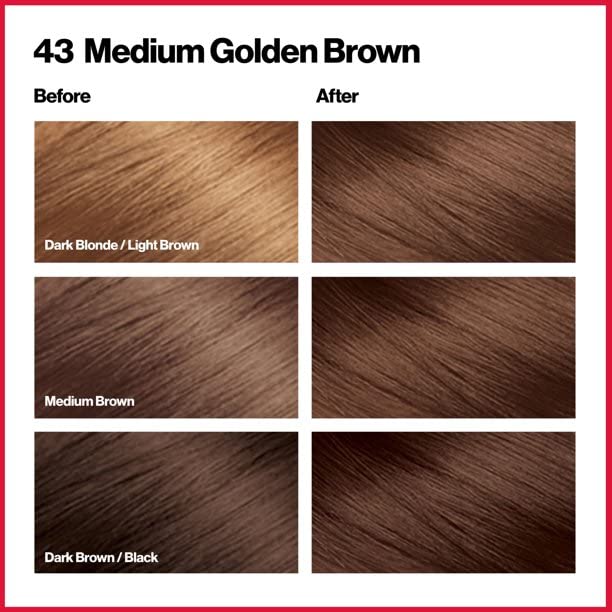 Foto 4 pulgar | Tinte De Pelo Revlon Colorsilk Medium Golden Brown, 1 Paquete De 8 - Venta Internacional.