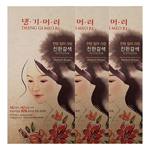 Tinte De Pelo Daeng Gi Meo Ri Marrón Medio (paquete De 3) - Venta Internacional.