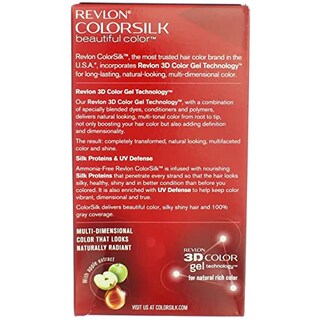 Foto 3 | Tinte Para El Cabello Revlon Colorsilk Beautiful Color Medium Brown X3 - Venta Internacional.