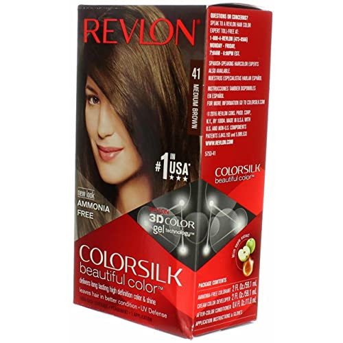 Foto 5 pulgar | Tinte Para El Cabello Revlon Colorsilk Beautiful Color Medium Brown X3 - Venta Internacional.