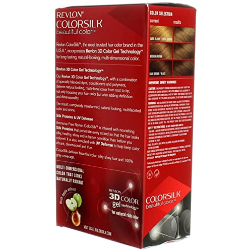 Foto 6 pulgar | Tinte Para El Cabello Revlon Colorsilk Beautiful Color Medium Brown X3 - Venta Internacional.