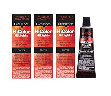 Foto 1 | Tinte Para El Cabello L'oreal Paris Excel Hicolor Hilights Copper 36 Ml - Venta Internacional.