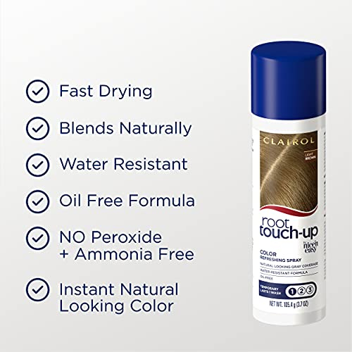 Foto 7 pulgar | Spray Para Teñir El Cabello Clairol Root Touch-up, Color Marrón Claro, 2 Unidades De 100 Ml - Venta Internacional.