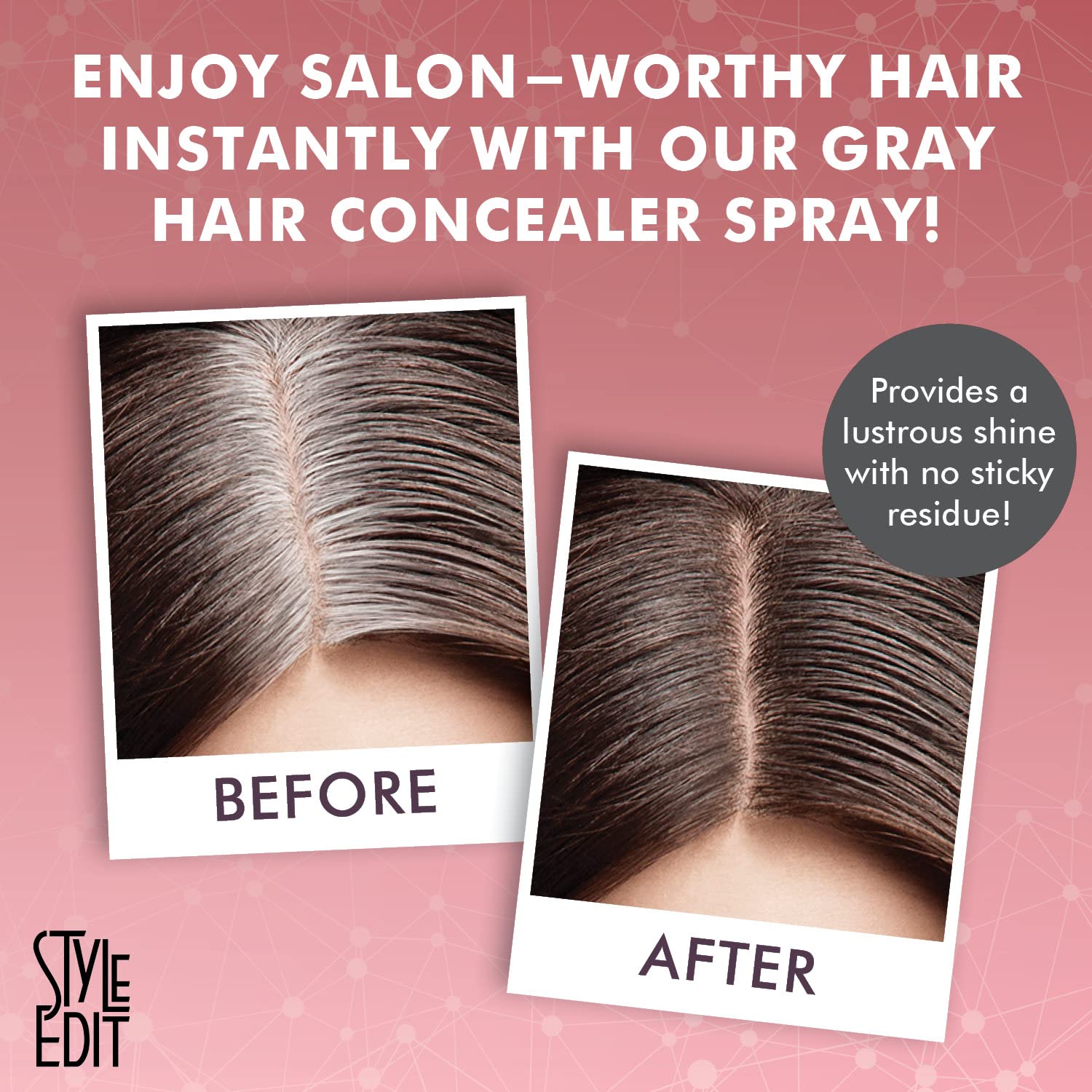 Foto 4 pulgar | Root Touch Up Spray Style Edit Cove Para Cabello Castaño Oscuro - Venta Internacional.