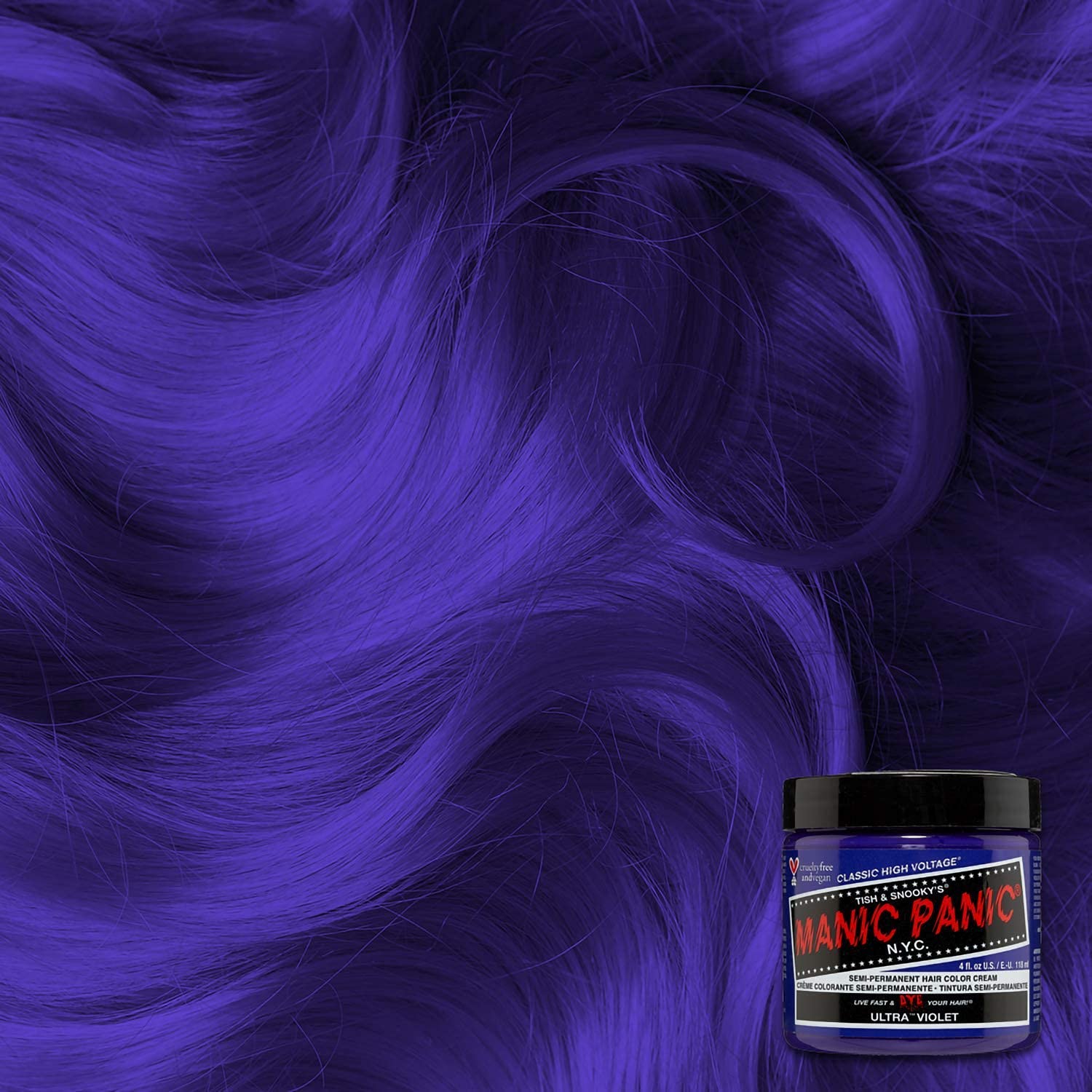 Foto 6 pulgar | Tinte Para El Cabello Manic Panic Ultra Violet Classic, Paquete De 3 - Venta Internacional.