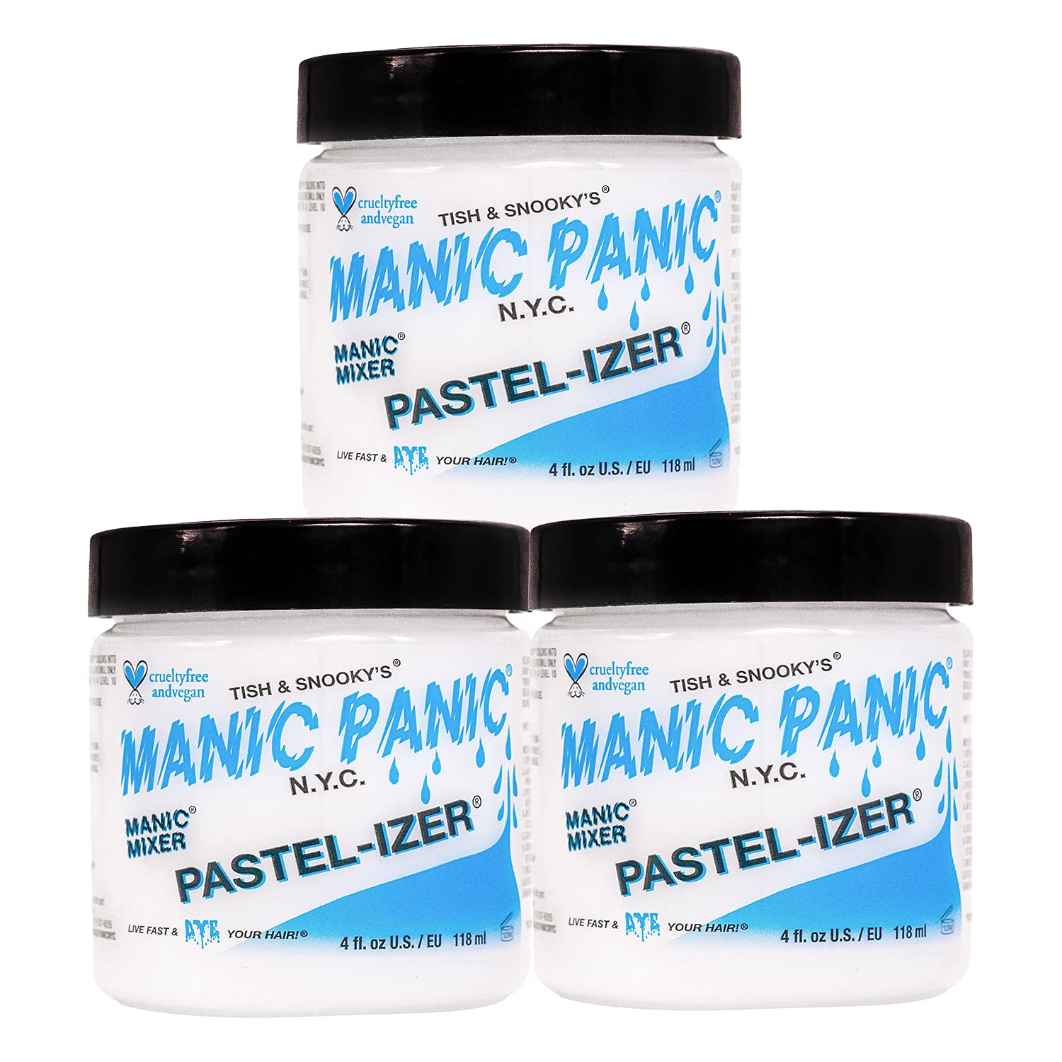 Mezclador De Tintes Para Cabello Manic Panic Pastelizer 3pk - Venta Internacional.