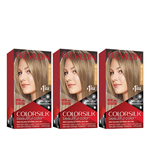 Foto 2 pulgar | Tinte De Pelo Revlon Colorsilk 60 Rubio Cenizo Oscuro 130 Ml X3 - Venta Internacional.