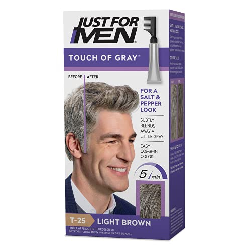 Foto 2 pulgar | Coloración De Cabello Solo Para Hombres Touch Of Grey Light Brown T-25 - Venta Internacional.