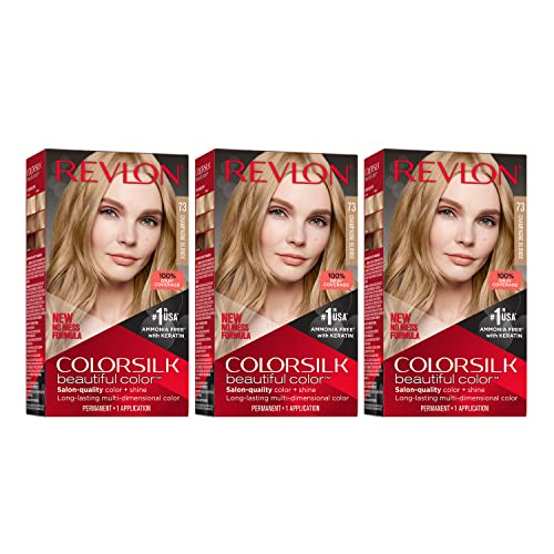 Foto 2 pulgar | Tinte De Pelo Revlon Colorsilk Beautiful 073 Champagne Blonde - Venta Internacional.