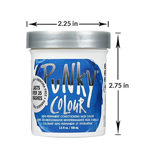 Foto 6 pulgar | Tratamiento De Coloración Para El Cabello Punky Atlantic Blue 100ml Vegan - Venta Internacional.