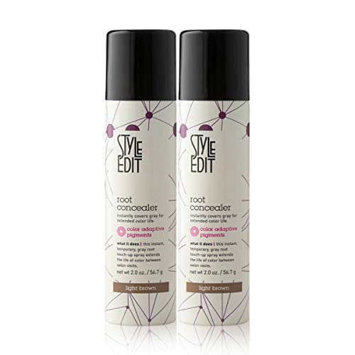 Root Concealer Touch Up Spray Style Edit, Color Marrón Claro, 60 Ml - Venta Internacional.