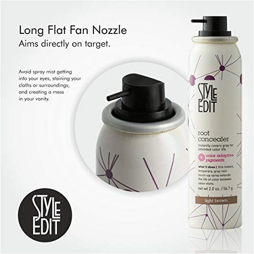 Foto 4 pulgar | Root Concealer Touch Up Spray Style Edit, Color Marrón Claro, 60 Ml - Venta Internacional.