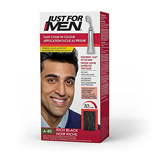 Tinte De Pelo Solo Para Hombre, Fácil De Peinar, Color Negro Intenso A-65 - Venta Internacional.