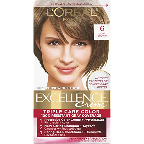 Foto 2 pulgar | Tinte Para El Cabello L'oreal Excellence Brown, Cobertura 100% Gris - Venta Internacional.