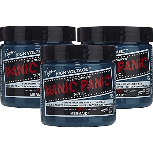Foto 2 pulgar | Tinte Para El Cabello Manic Panic Mermaid Classic High Voltage, Paquete De 3 - Venta Internacional.