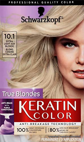Foto 2 pulgar | Tinte De Pelo Schwarzkopf Keratin Color 10.1 Extra Light Ash Bl - Venta Internacional.
