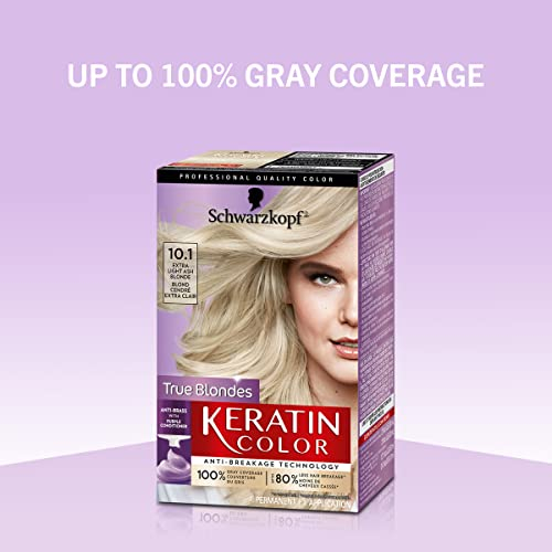 Foto 3 pulgar | Tinte De Pelo Schwarzkopf Keratin Color 10.1 Extra Light Ash Bl - Venta Internacional.