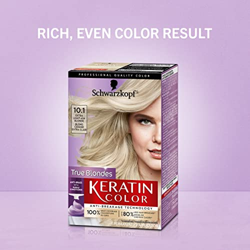 Foto 4 pulgar | Tinte De Pelo Schwarzkopf Keratin Color 10.1 Extra Light Ash Bl - Venta Internacional.