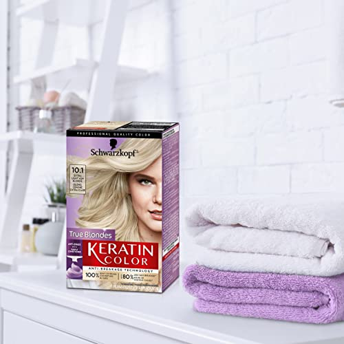 Foto 6 pulgar | Tinte De Pelo Schwarzkopf Keratin Color 10.1 Extra Light Ash Bl - Venta Internacional.