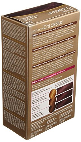 Foto 3 pulgar | Funda Haircolor Revlon Colorsilk 34 Deep Burgundy 100% Gris - Venta Internacional.