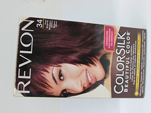 Foto 4 pulgar | Funda Haircolor Revlon Colorsilk 34 Deep Burgundy 100% Gris - Venta Internacional.